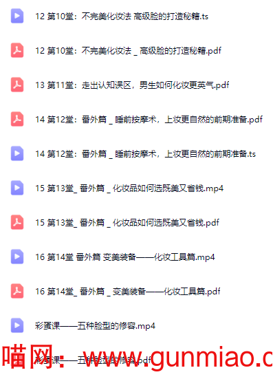 图片[3]-零基础化妆教学某宝大几千整套详细课程-喵喵