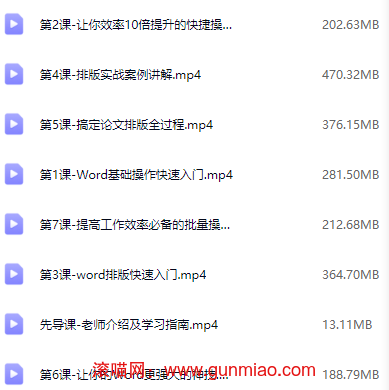 word零基础整套详细课程-喵喵